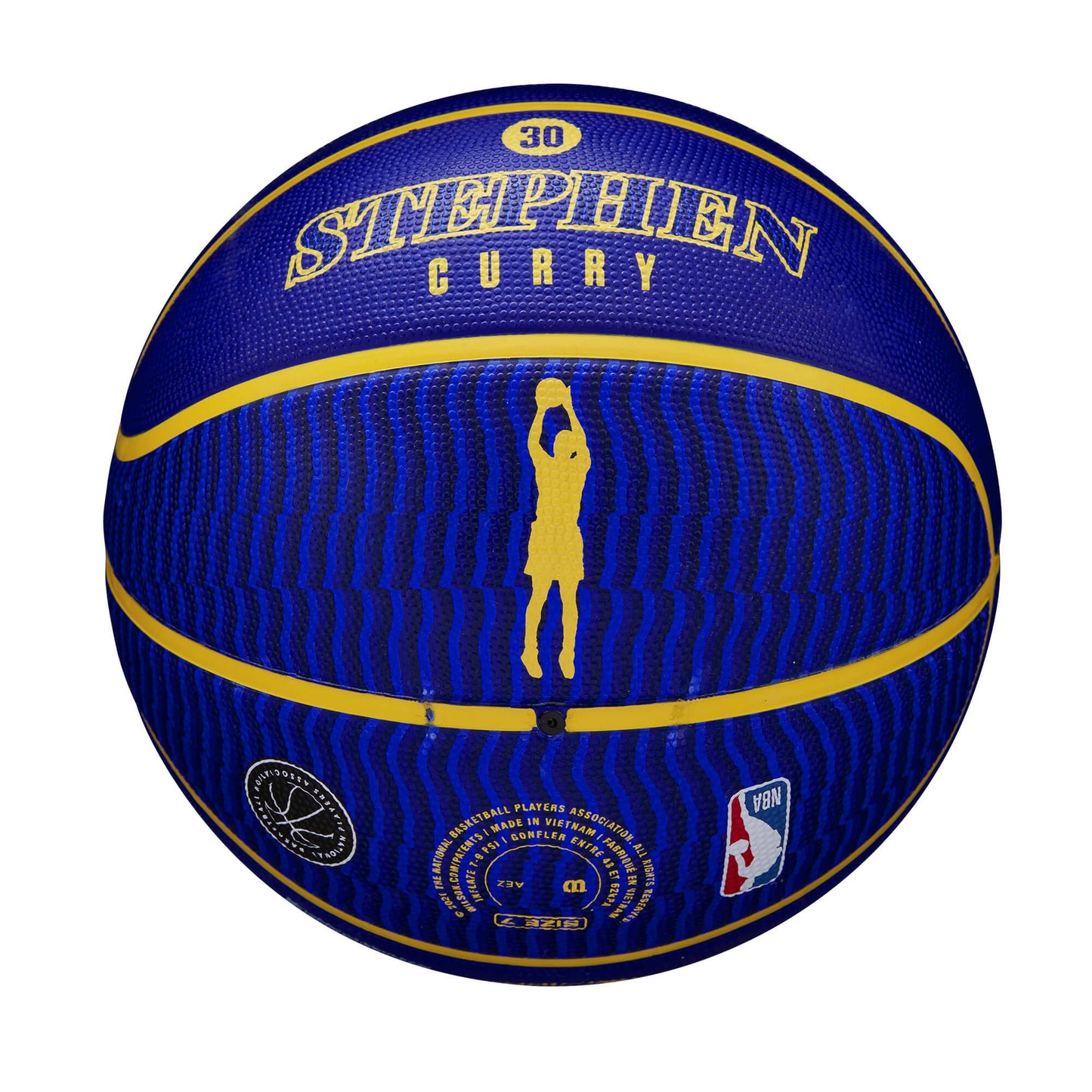 Basketbalová lopta Wilson NBA Player Icon - Stephen Curry (veľkosť 7) modrá