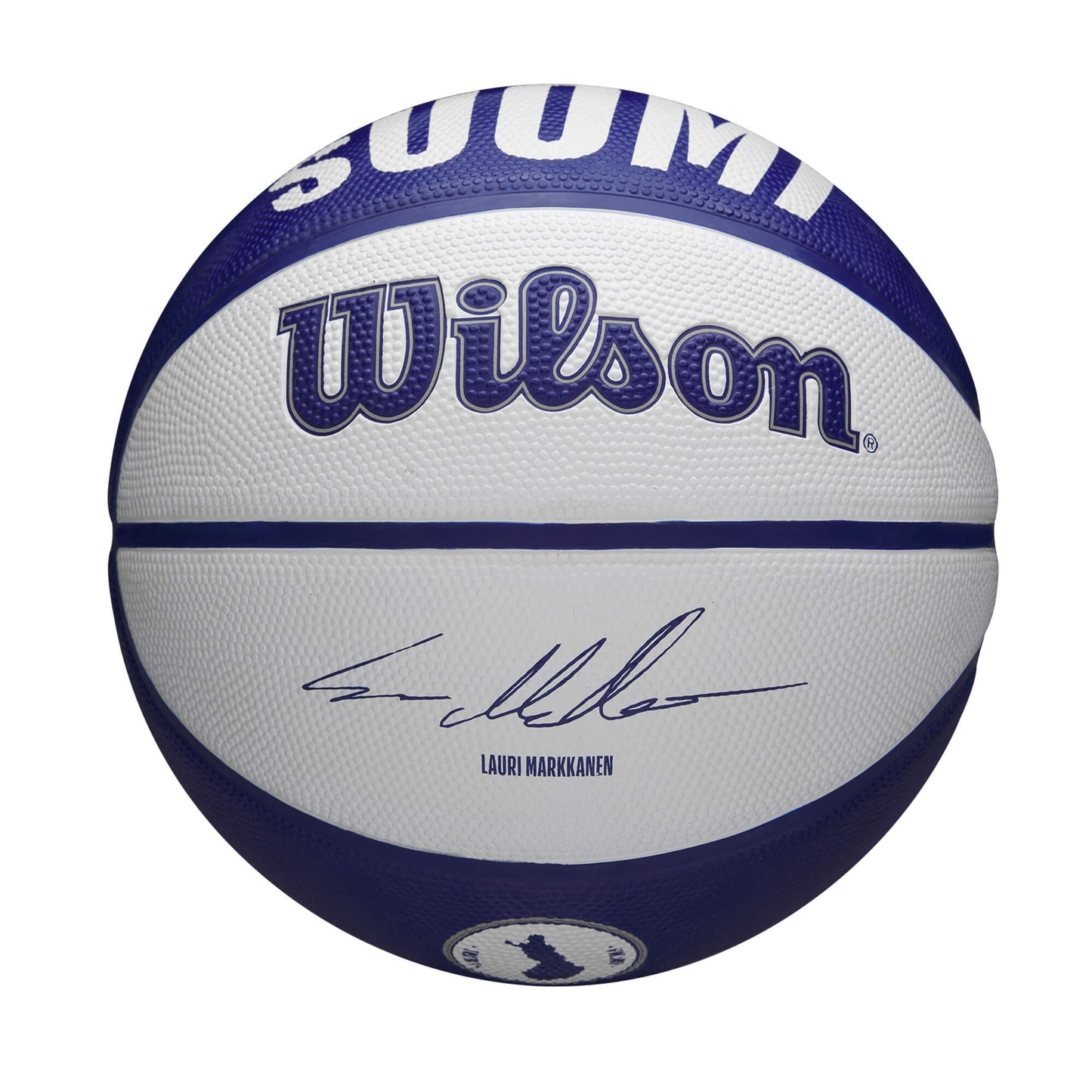 WILSON NBA PLAYER LOCAL BSKT MARKKANEN White/Navy (sz. 7)