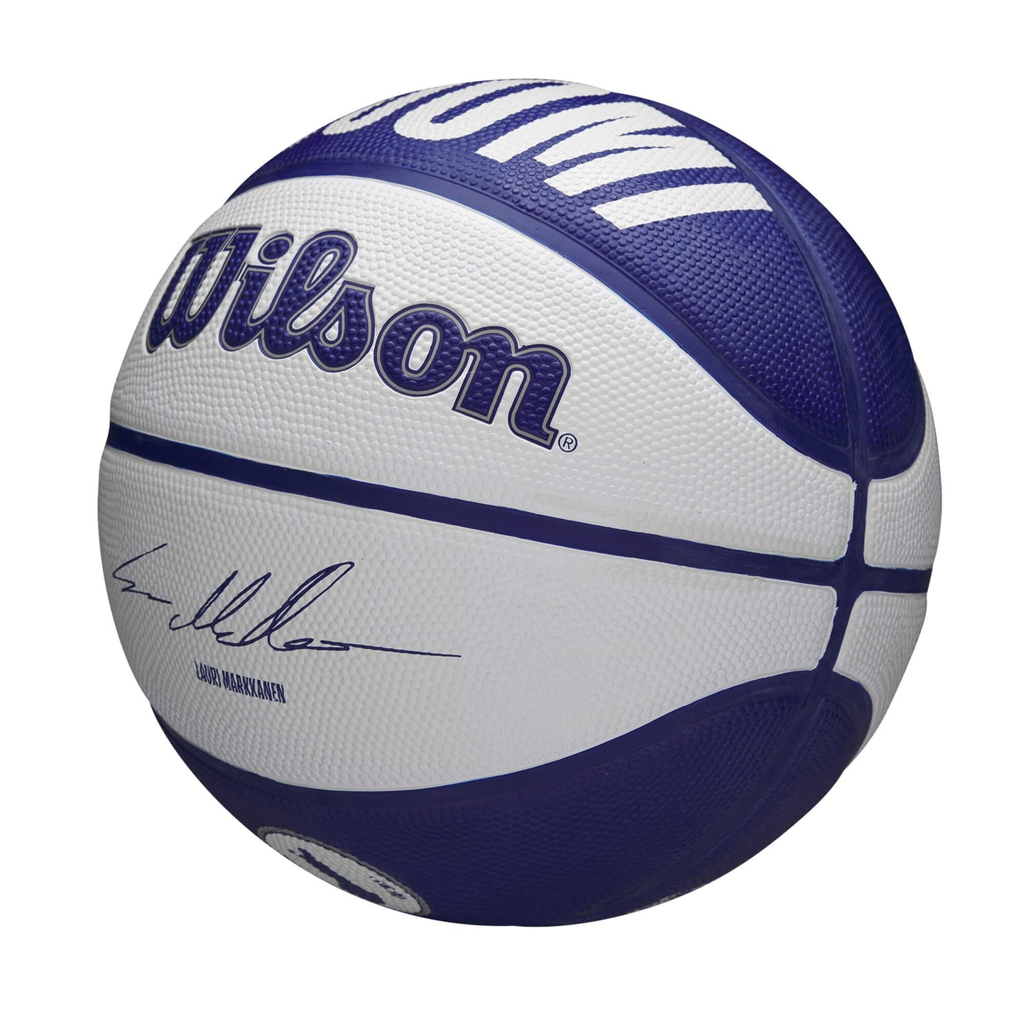 WILSON NBA PLAYER LOCAL BSKT MARKKANEN White/Navy (sz. 7)