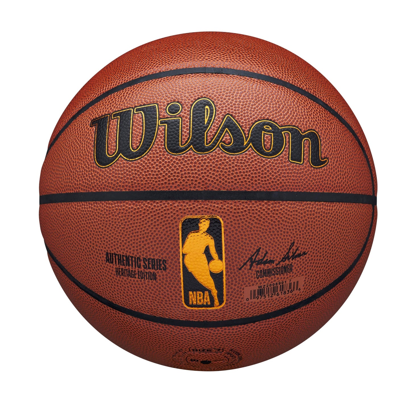 WILSON NBA AUTHENTIC HERITAGE BSKT Brown (sz. 7)