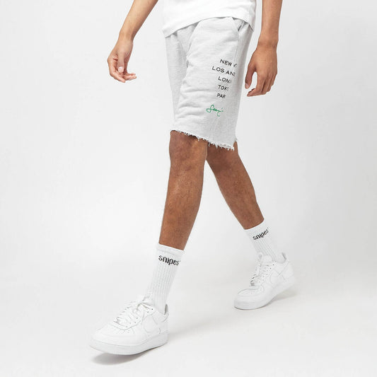 Sean John Classic Logo Terry Shorts grey melange