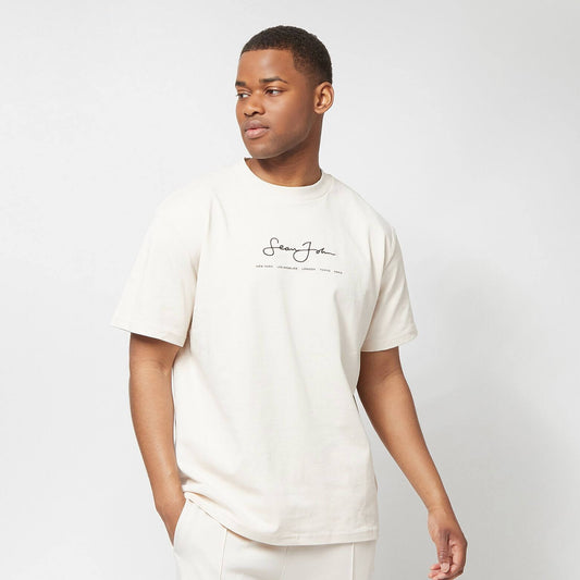 Sean John Classic Logo Essential Tee sand