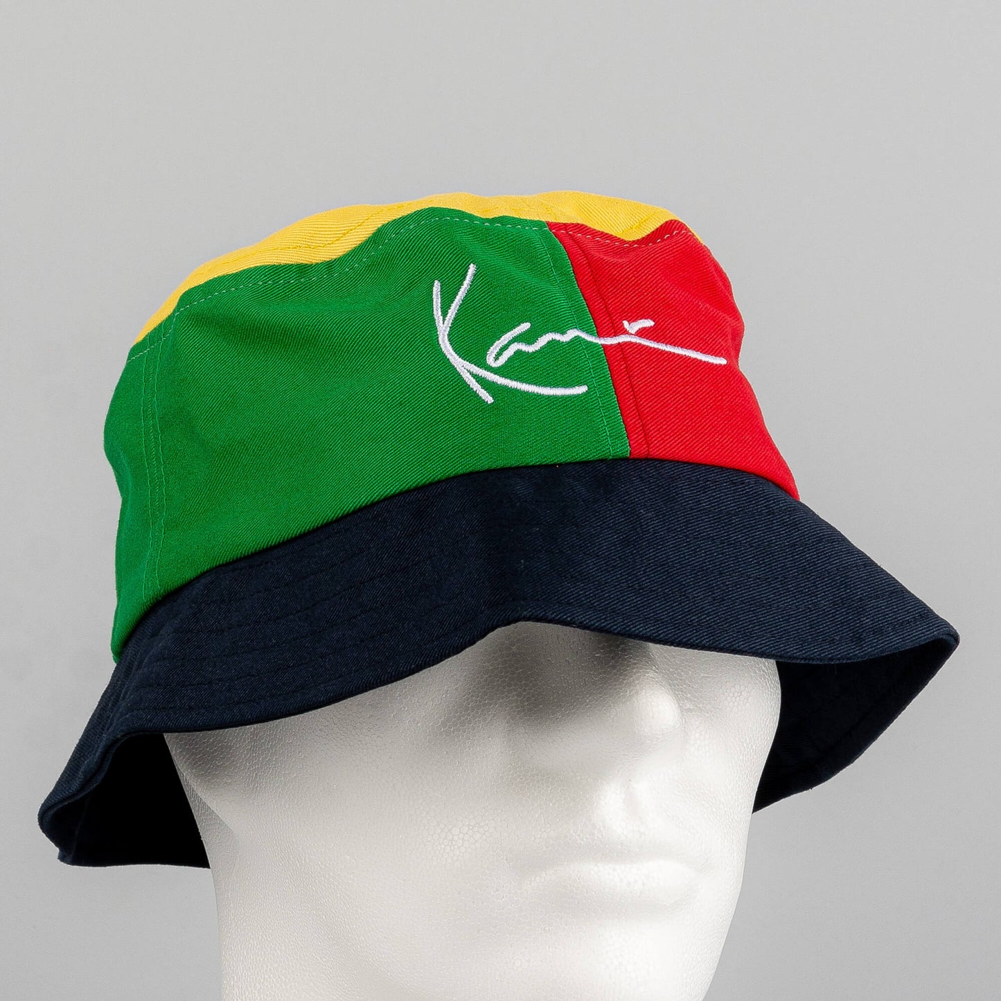 Karl Kani KK Signature Block Bucket Hat red/green/navy