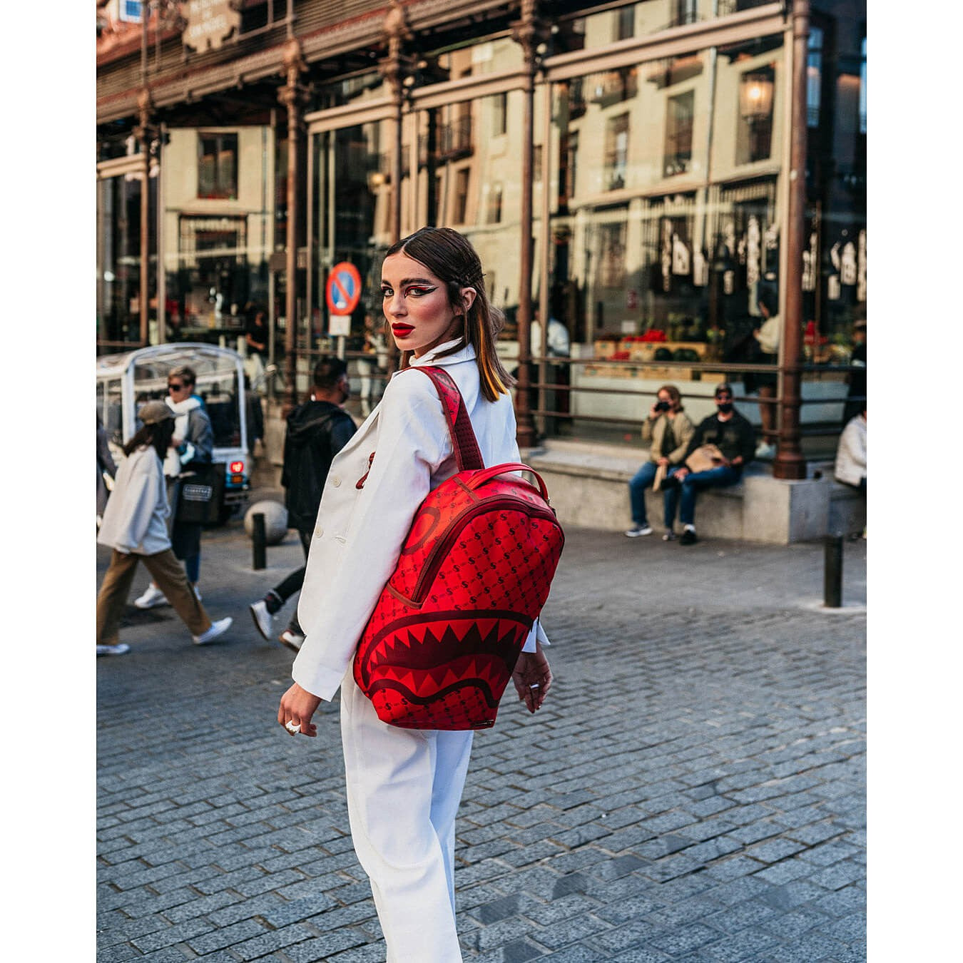 Sprayground Moneygram Brick Backpack Red