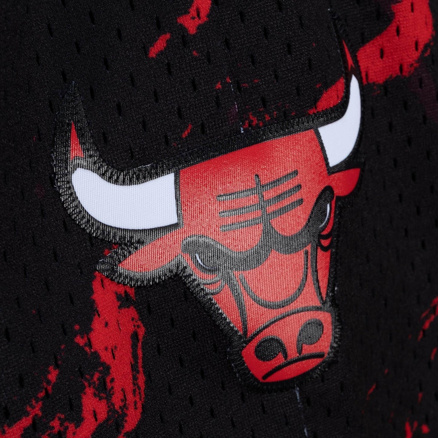 Mitchell & Ness NBA TEAM MARBLE SWINGMAN SHORTS CHICAGO BULLS BLACK