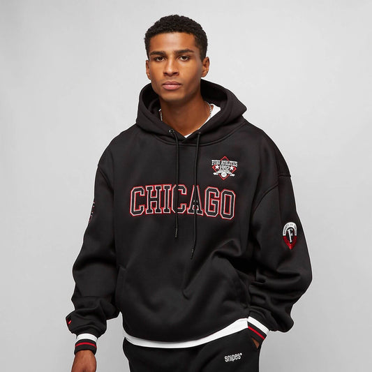 FUBU Athletics Chicago Mesh Hoodie black/red/white