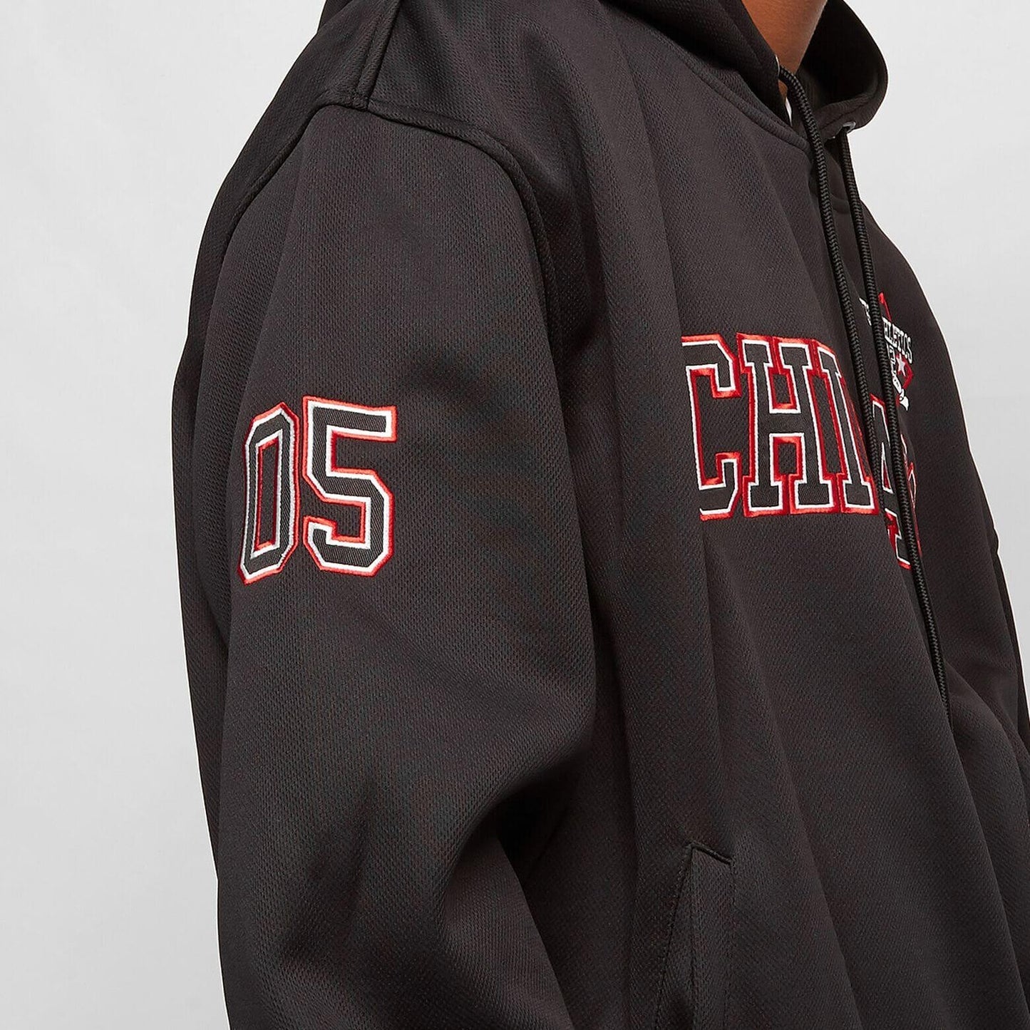 FUBU Athletics Chicago Mesh Hoodie black/red/white