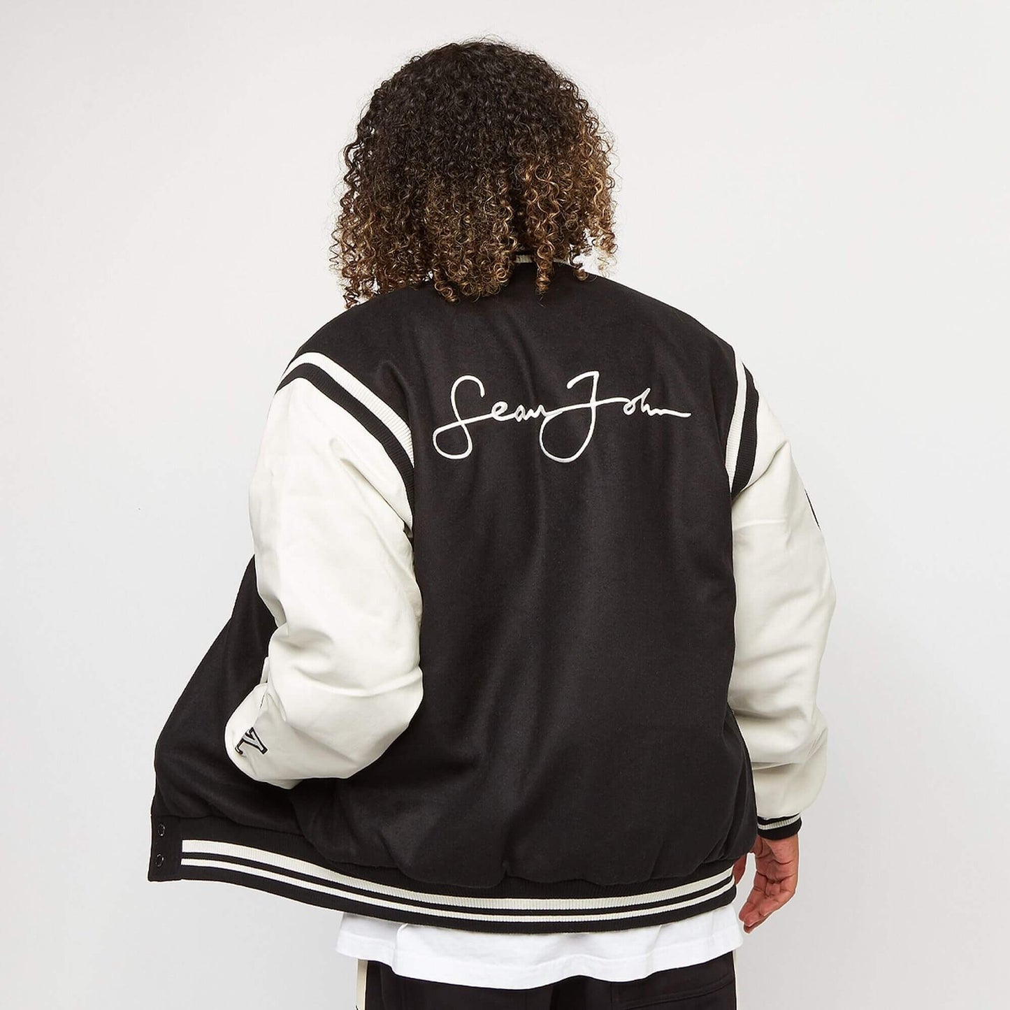 Sean John SJ Legendary College Jacket black/off-white