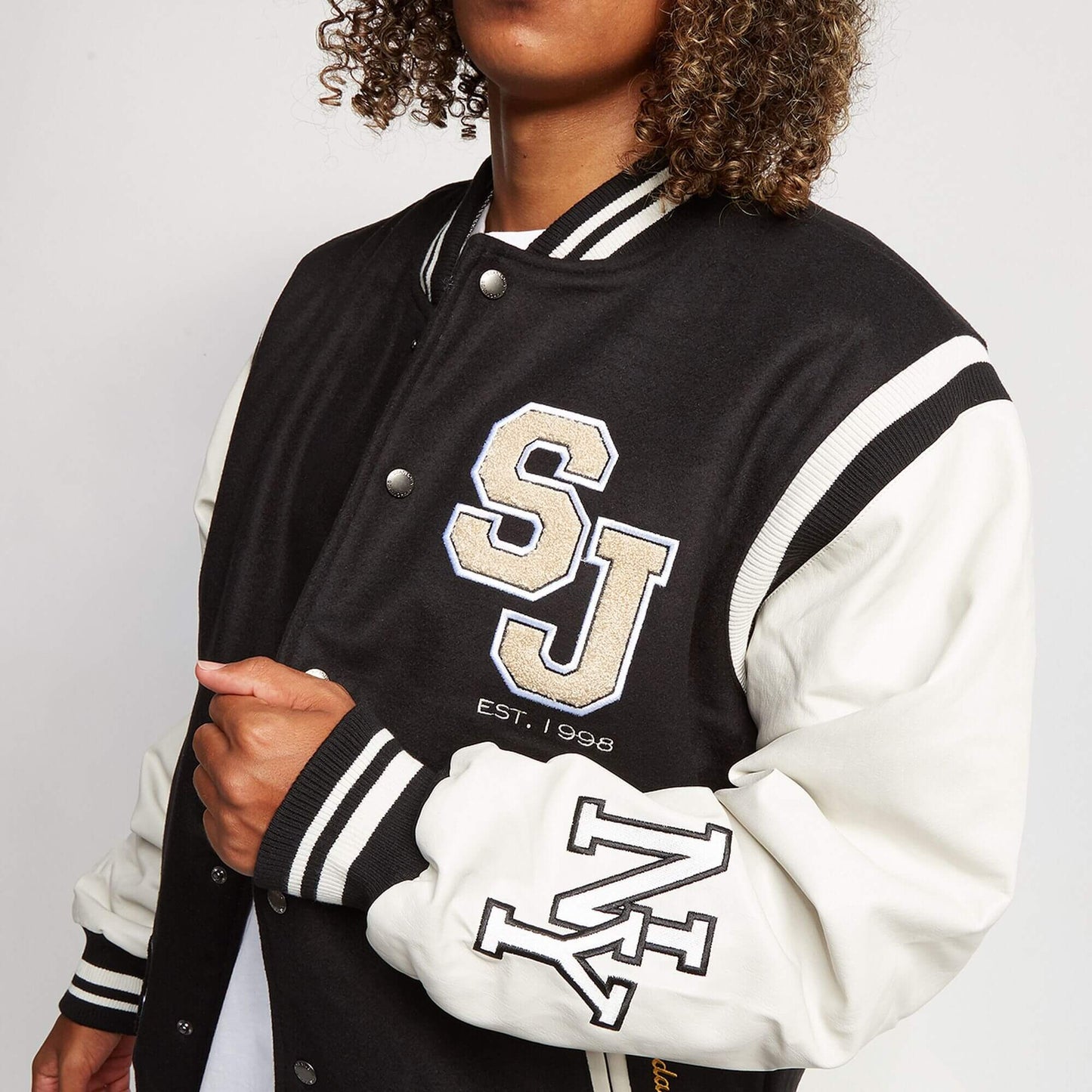 Sean John SJ Legendary College Jacket black/off-white