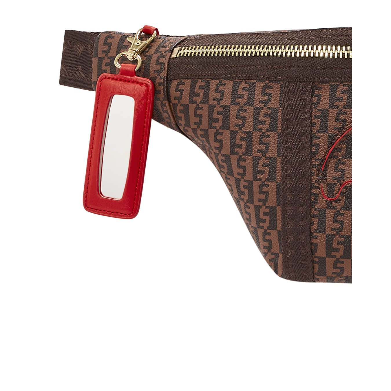 Sprayground Money Check Savvy Crossbody Brown