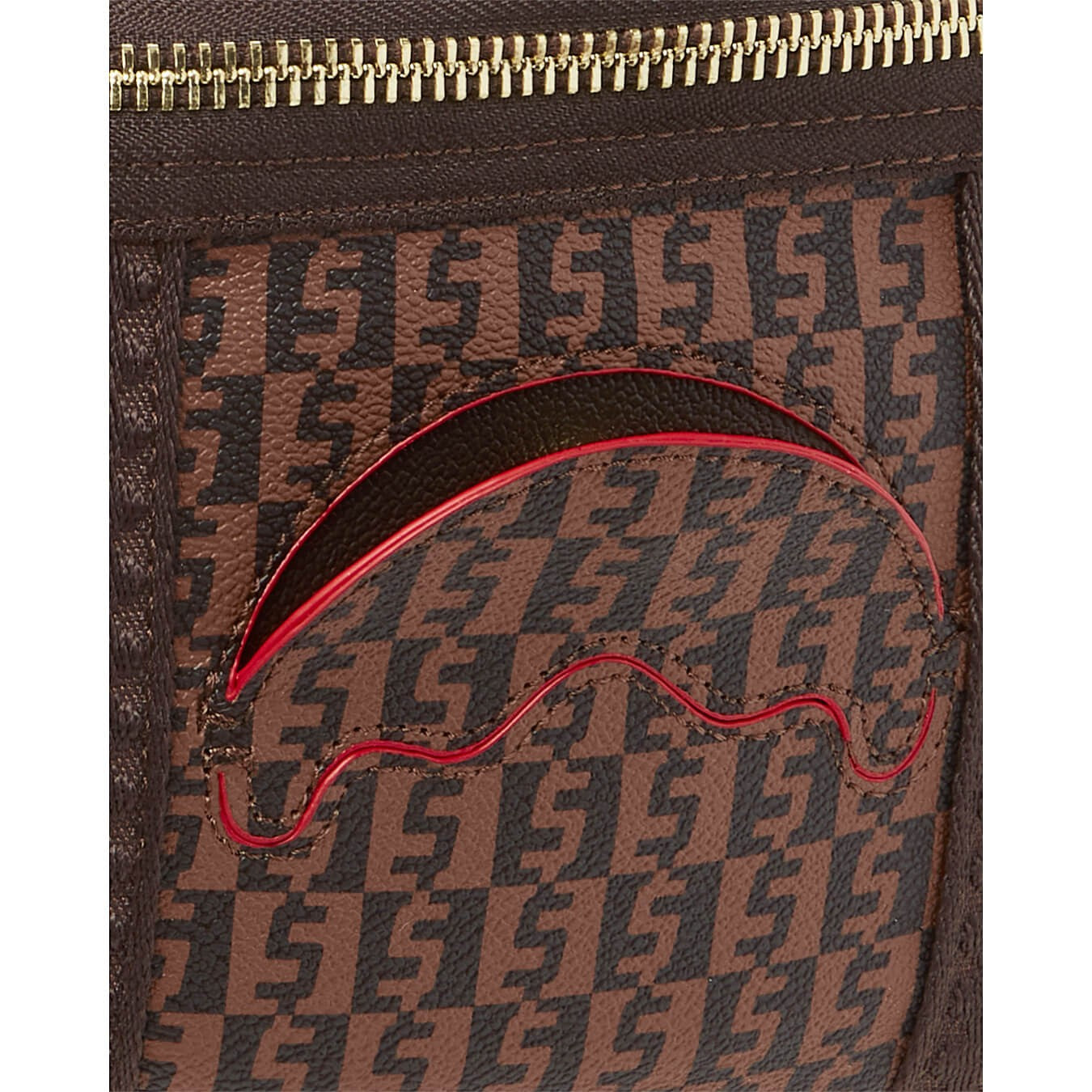 Sprayground Money Check Savvy Crossbody Brown