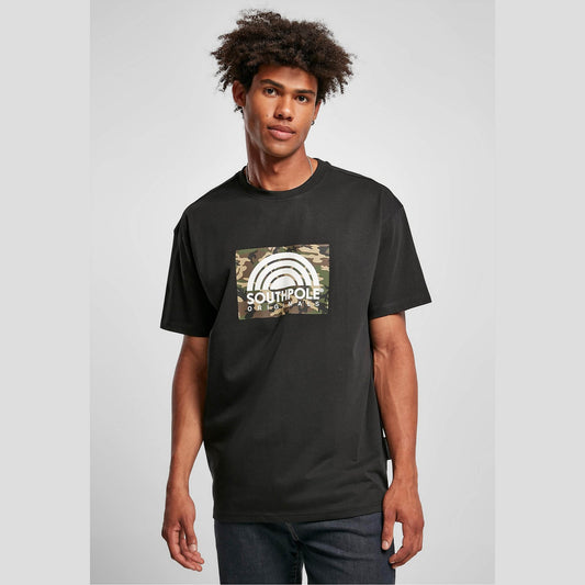 Southpole Camo Logo Tee black