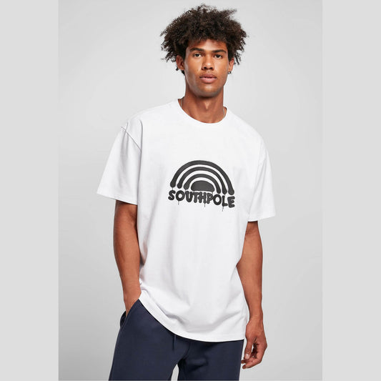 Southpole Spray Logo Tee white