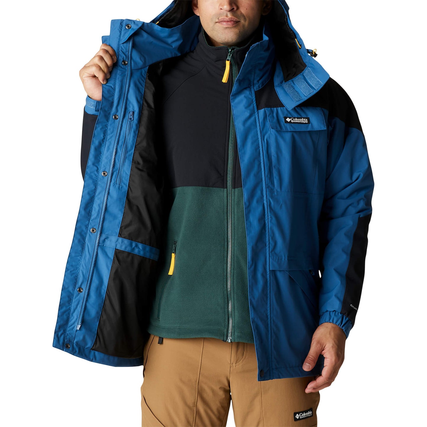 Zimná bunda Columbia Ballistic Ridge™ Interchange Jacket Impulse Blue / Black