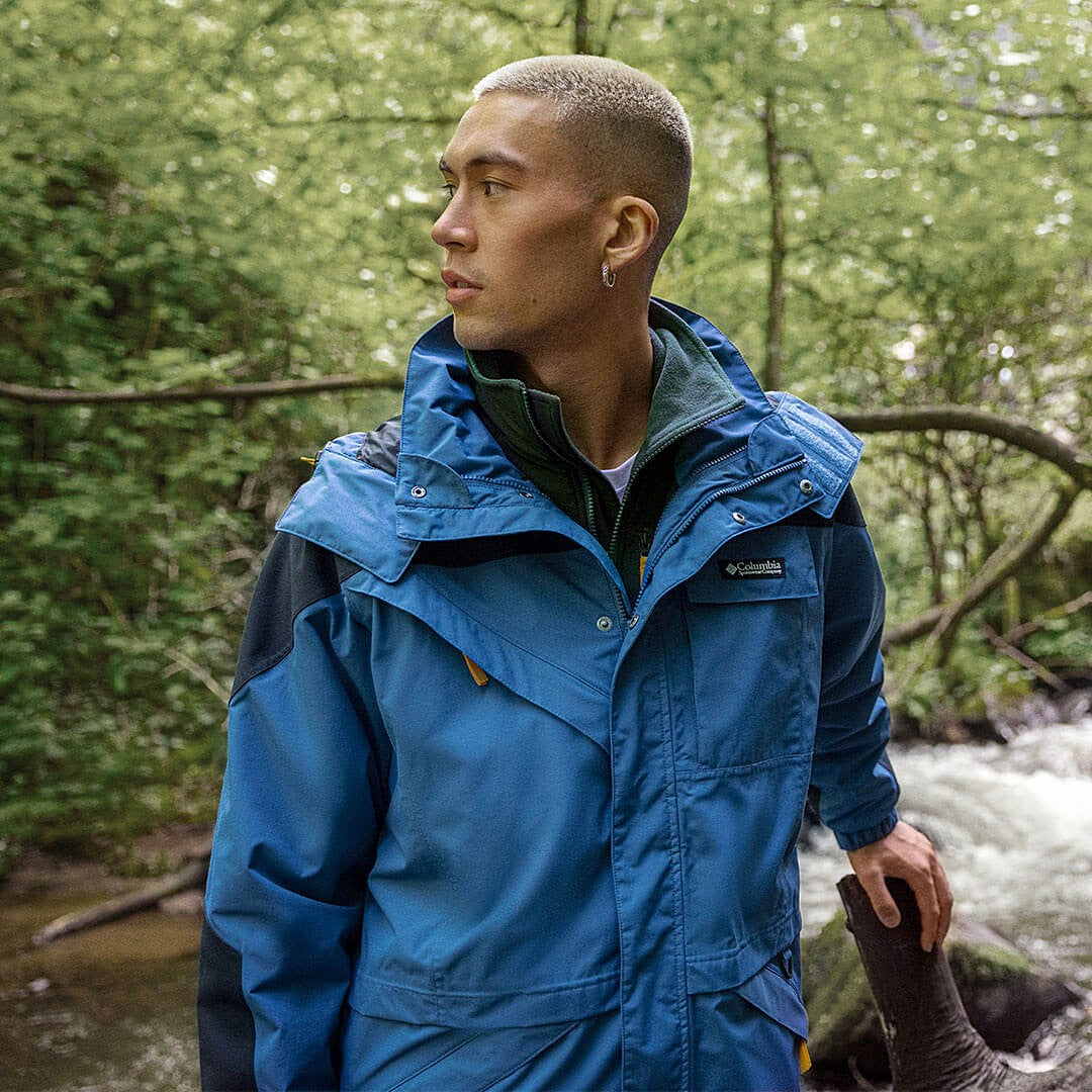 Zimná bunda Columbia Ballistic Ridge™ Interchange Jacket Impulse Blue / Black