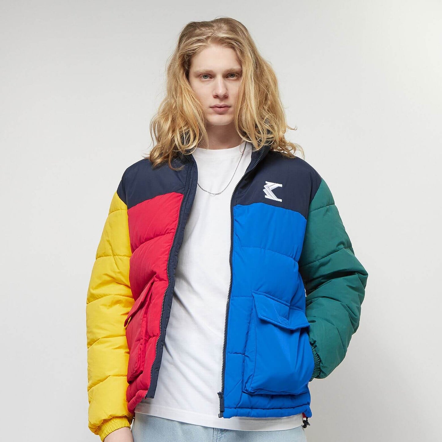 Prešívaná bunda Karl Kani OG Block Puffer Jacket farebná