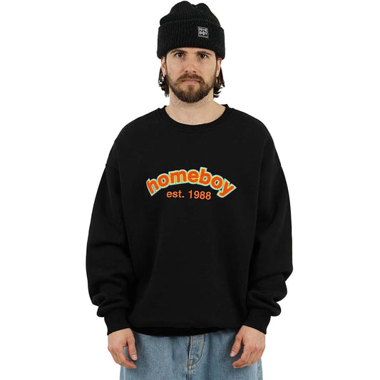 Homeboy 90´s SERIES CHENILLE Crew BLACK