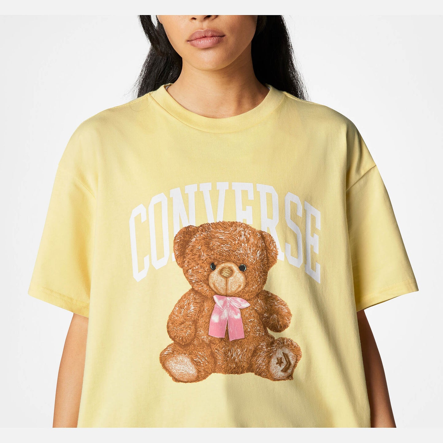 Converse Oversized Teddy Bear T-Shirt Yellow