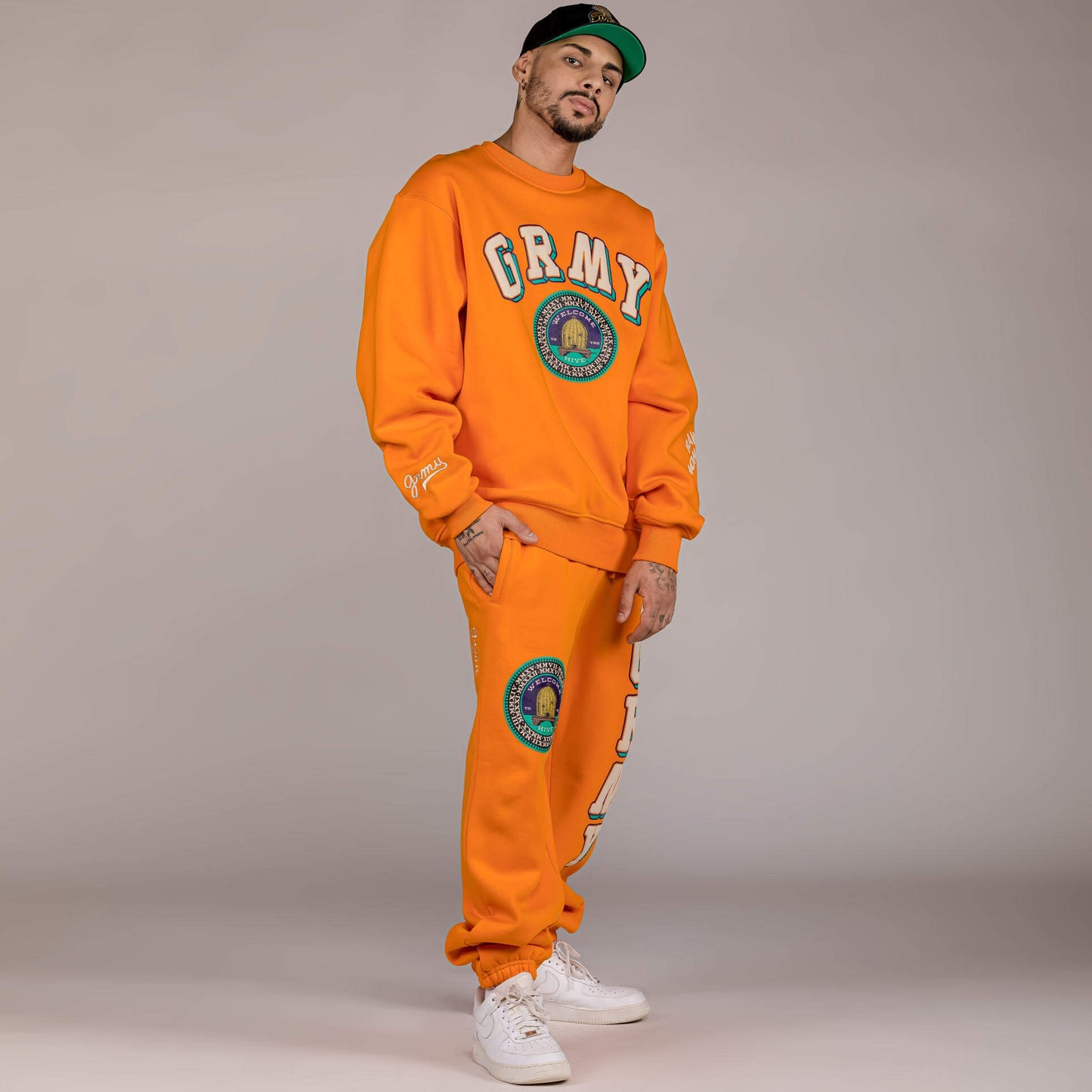 Grimey Wear Hive Heavyweight Sweatpants Orange