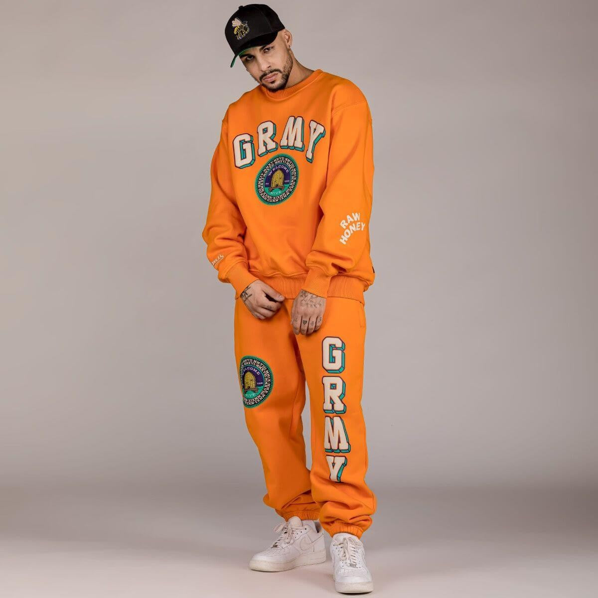 Grimey Wear Hive Heavyweight Sweatpants Orange