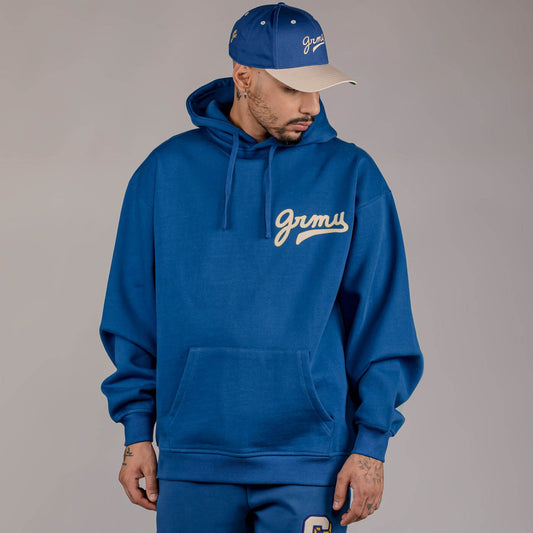 Grimey Wear Hive Heavyweight Hoodie Blue