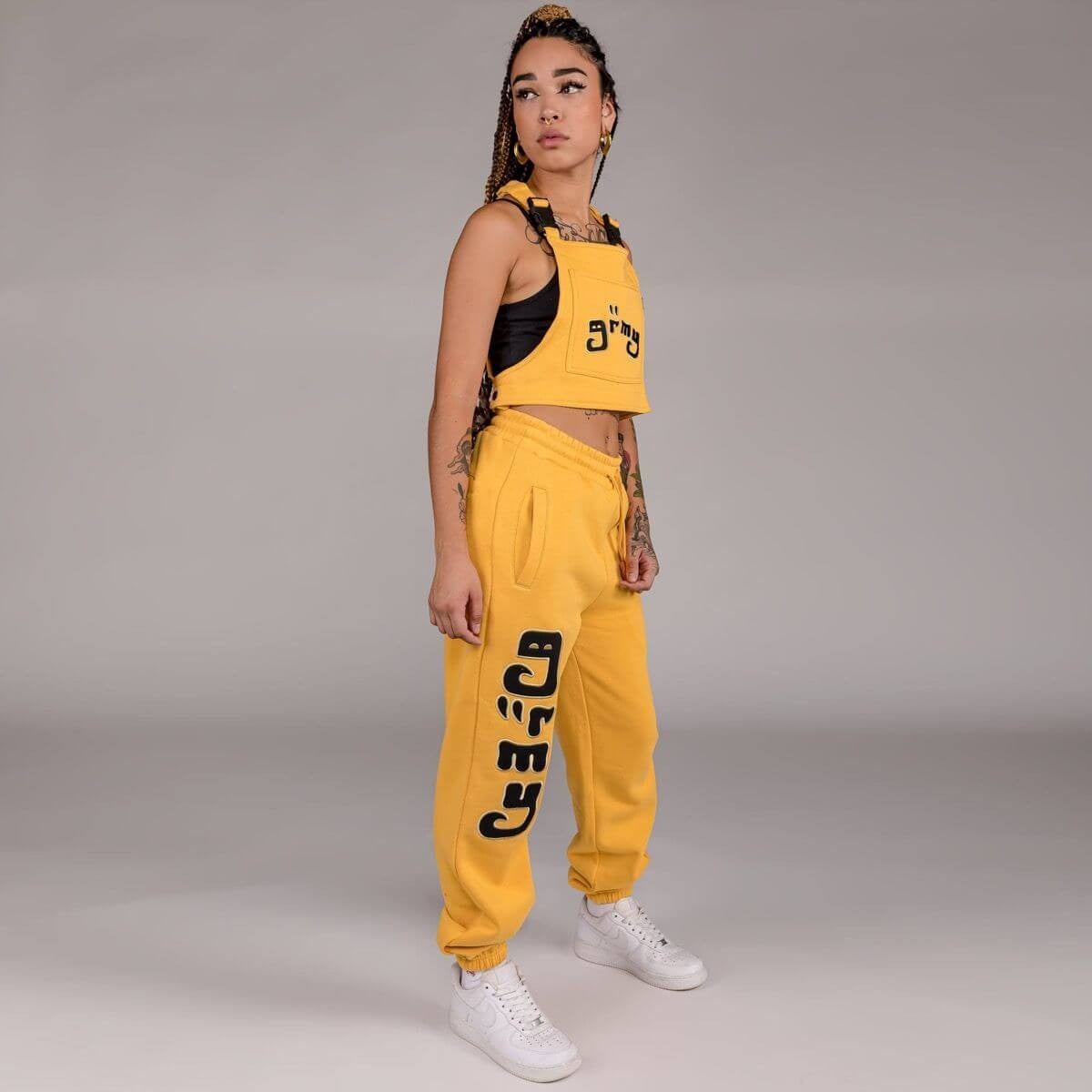 Grimey Wear Lust Mantra Sweatpants Yellow