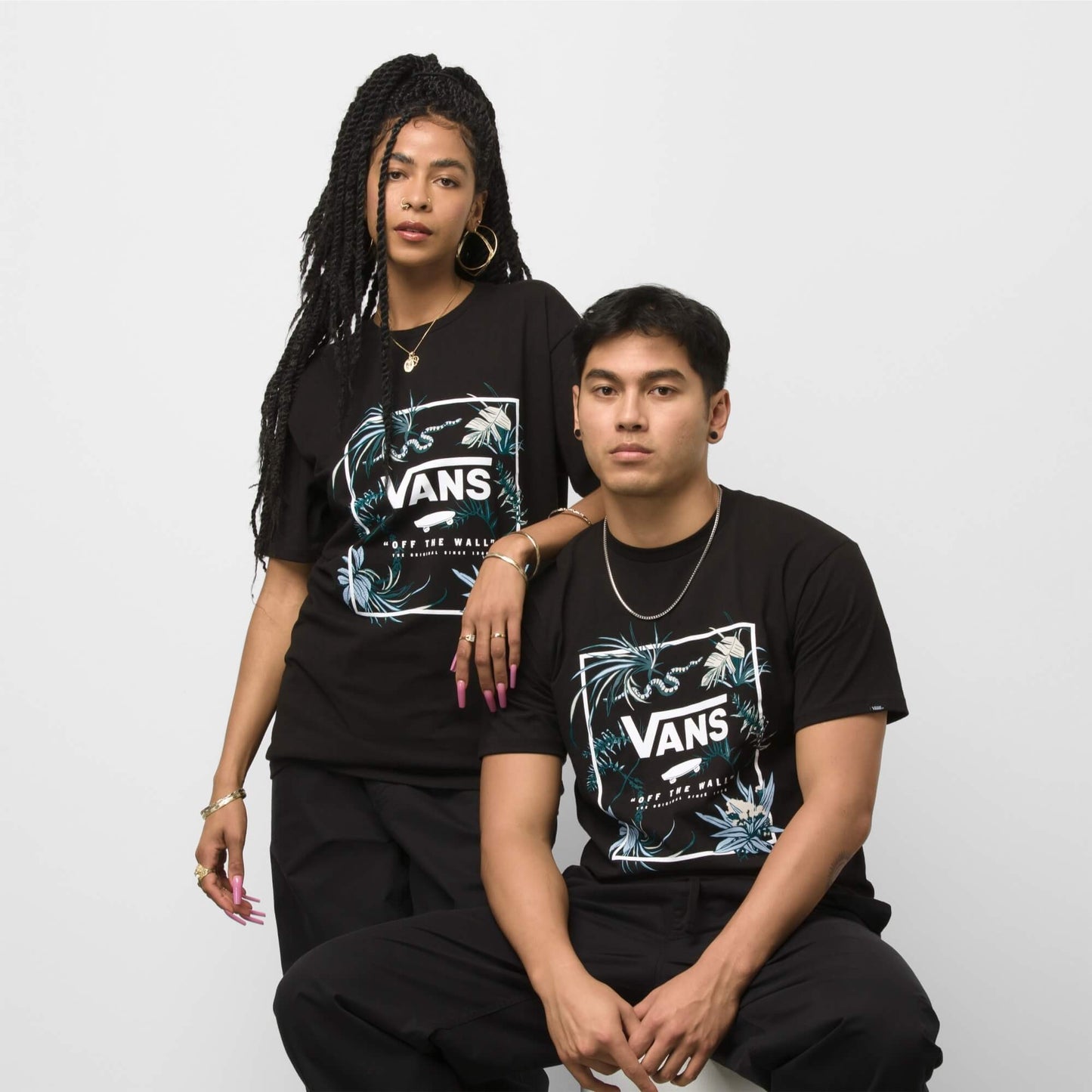 Vans Classic Print Box T-Shirt Black/Deep Teal