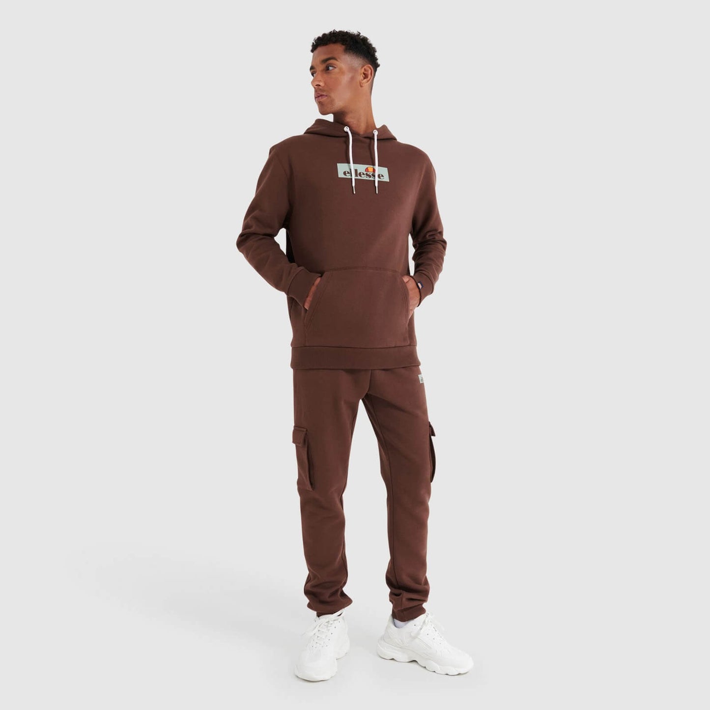 Ellesse Crestida OH Hoody Brown