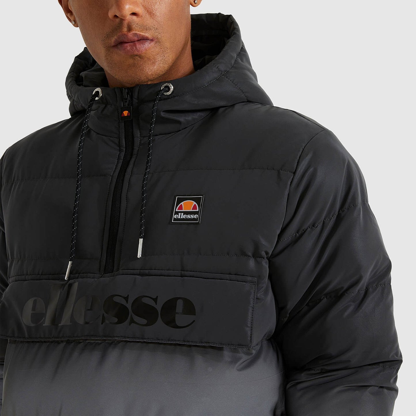 Ellesse Pilazzo OH Jacket Black/Silver Reflective