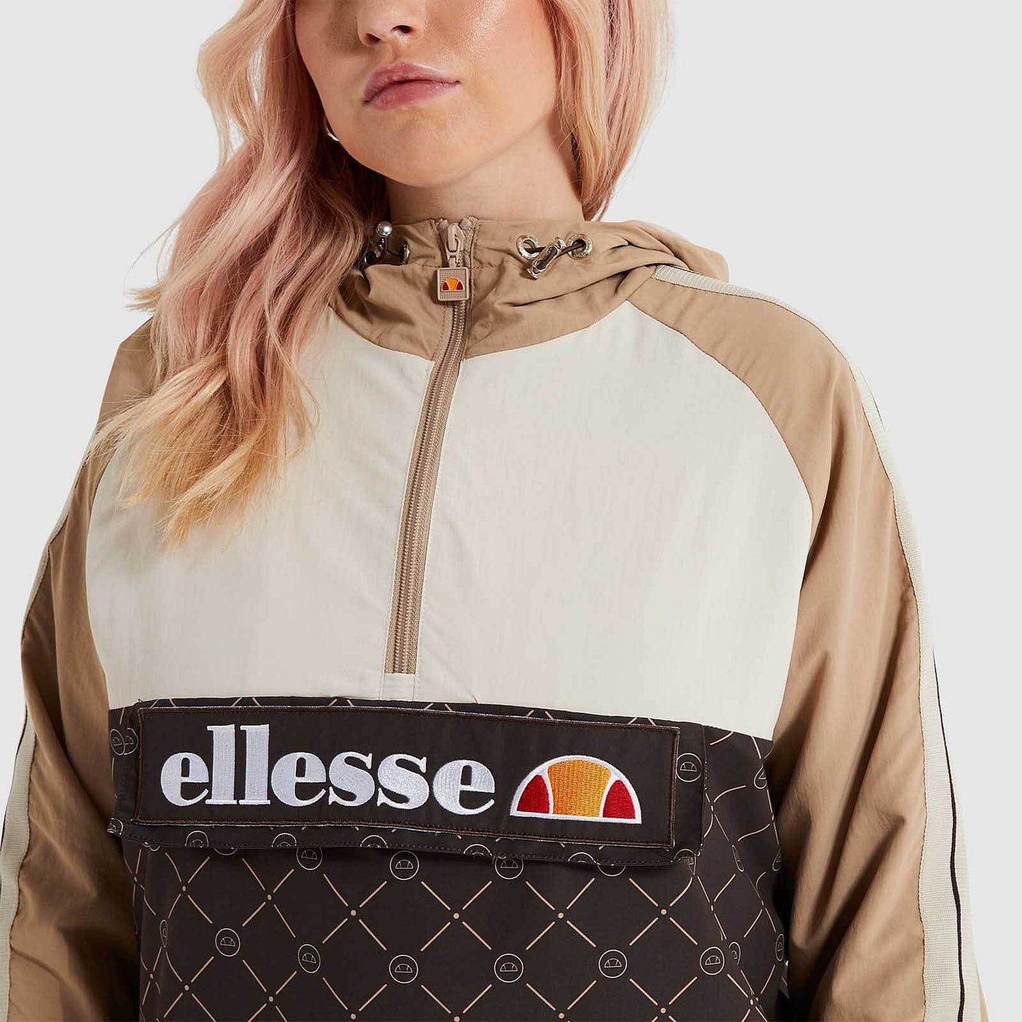 Ellesse Graziella OH Jacket Light Brown