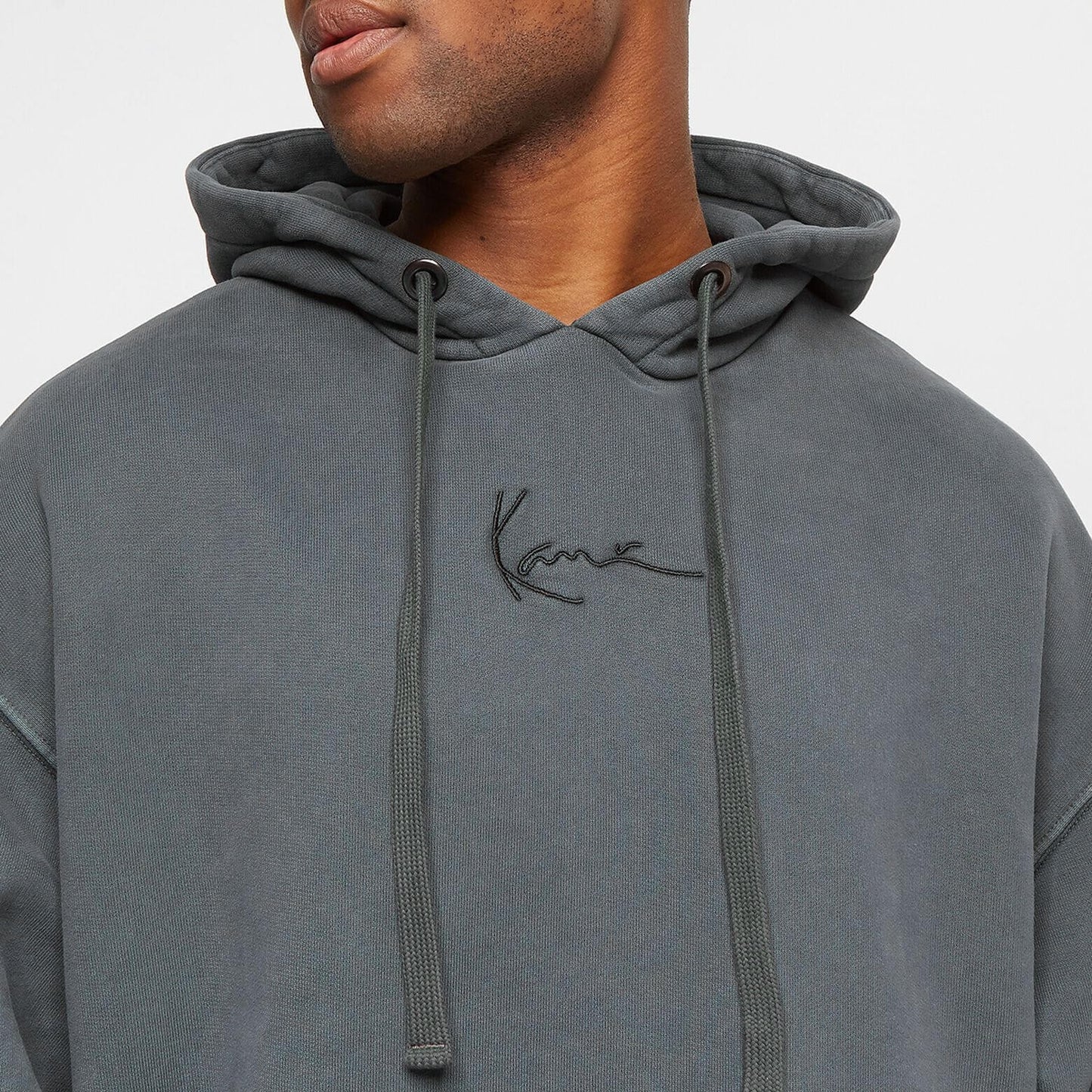 Karl Kani KK Small Signature OS Washed Heavy Sweat Eagle Hoodie black