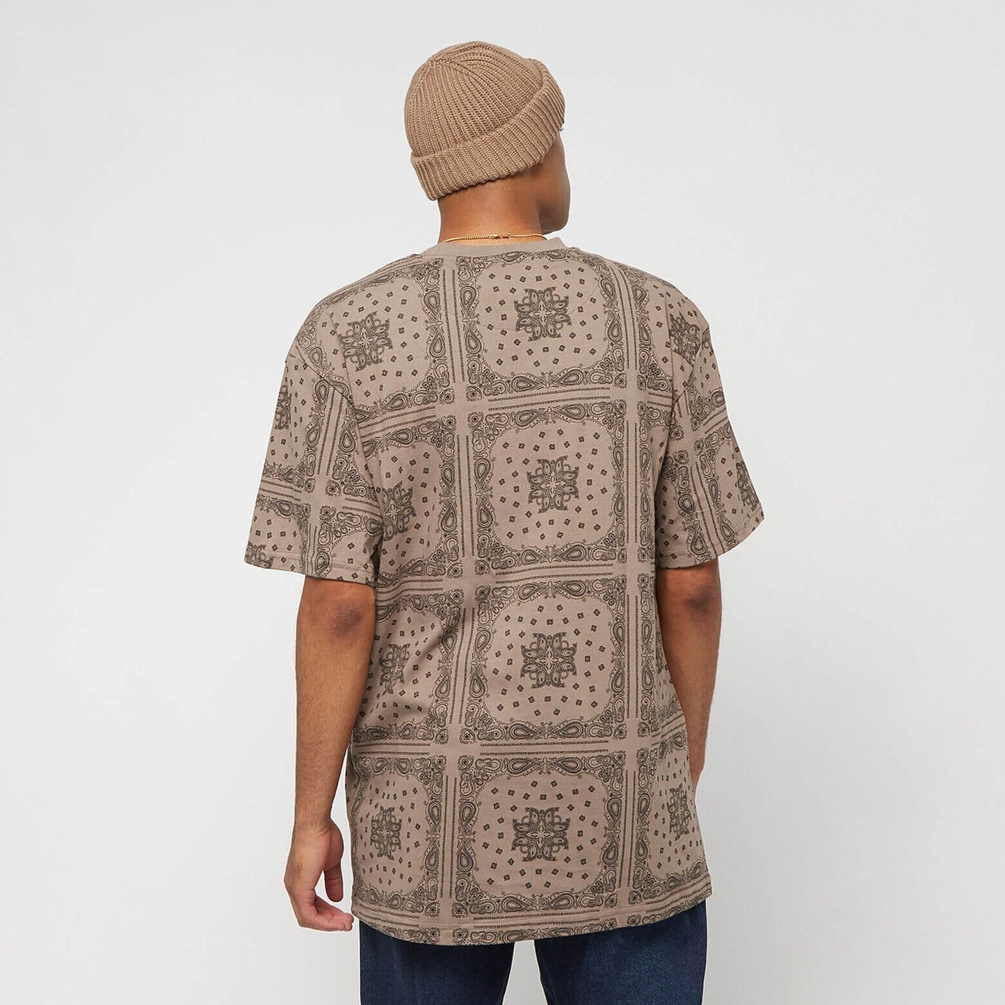 Karl Kani KK Small Signature Paisley Tee dark taupe