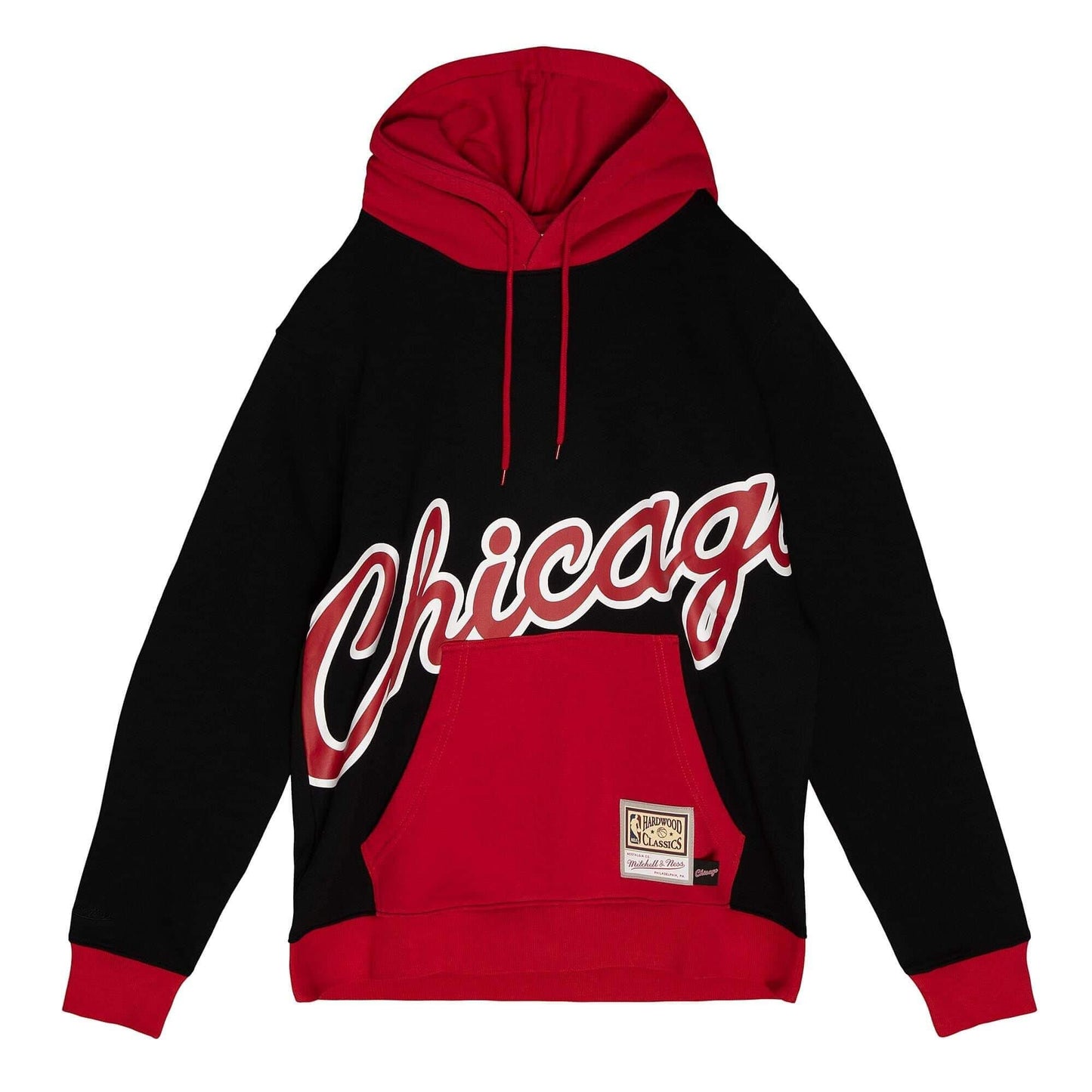 Mikina s kapucňou Mitchell & Ness NBA BIG FACE HOODY 5.0 CHICAGO BULLS čierna