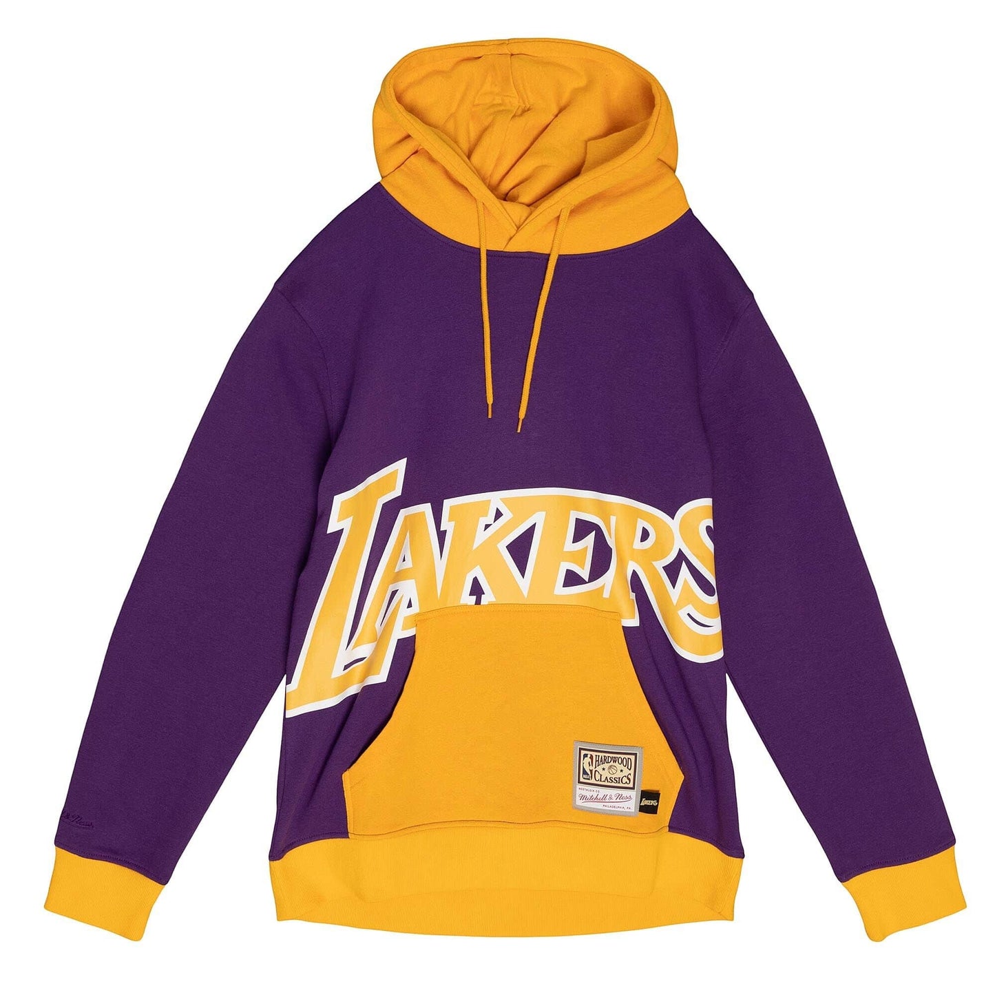 Mikina s kapucňou Mitchell & Ness NBA BIG FACE HOODY 5.0 LOS ANGELES LAKERS fialová