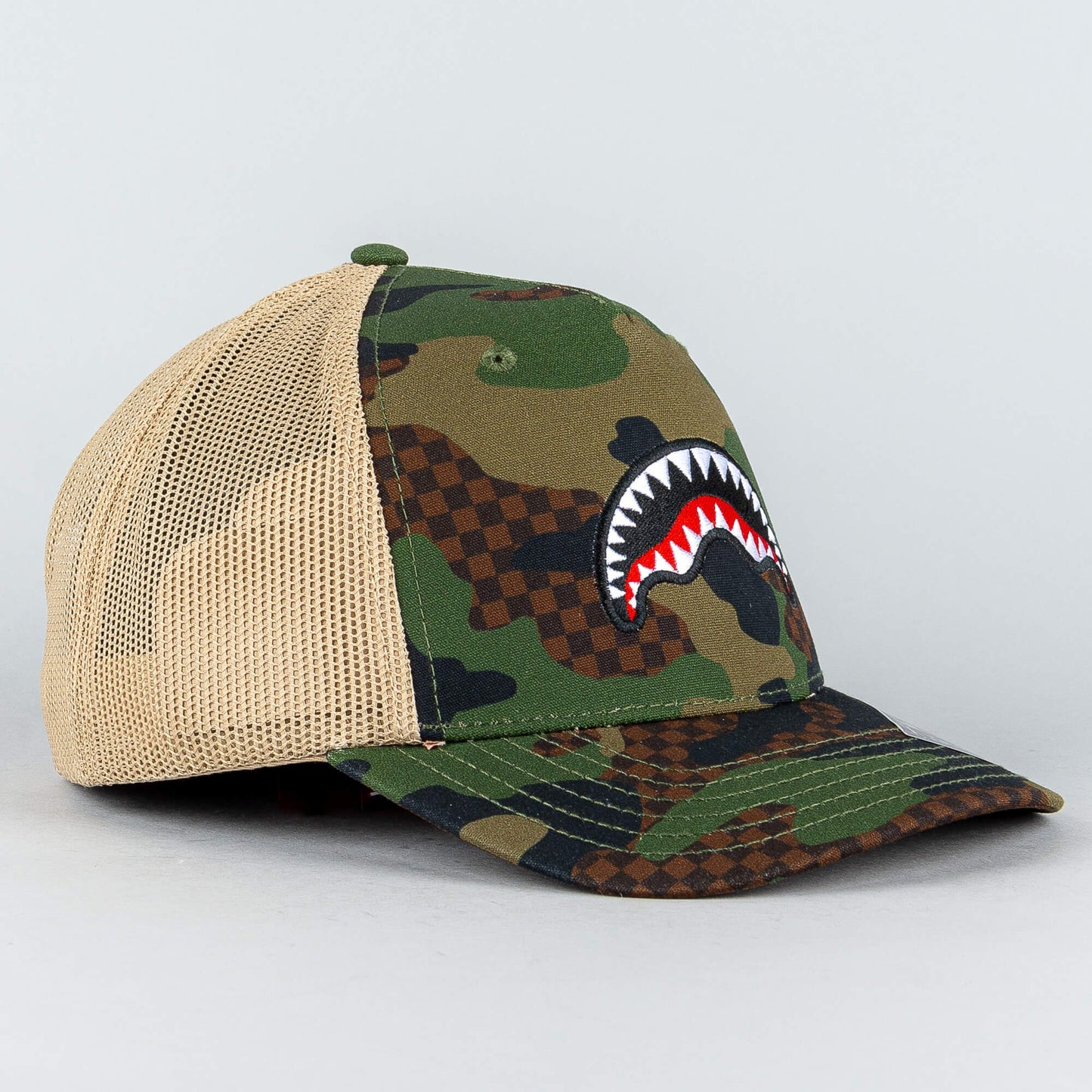 Sprayground Camo Checkered Cap