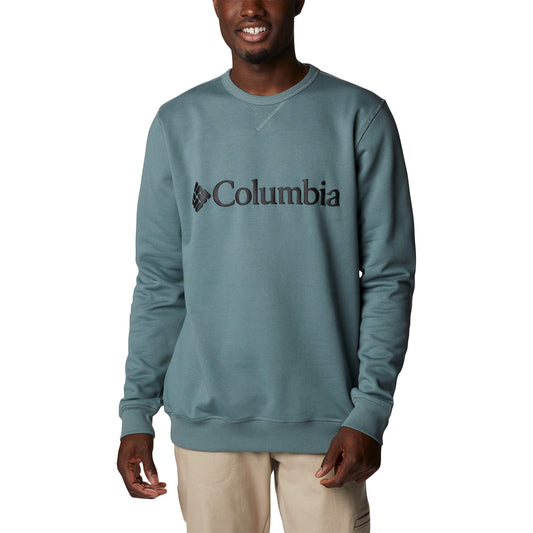 Mikina Columbia™ Logo Fleece Crew tyrkysovo modrá