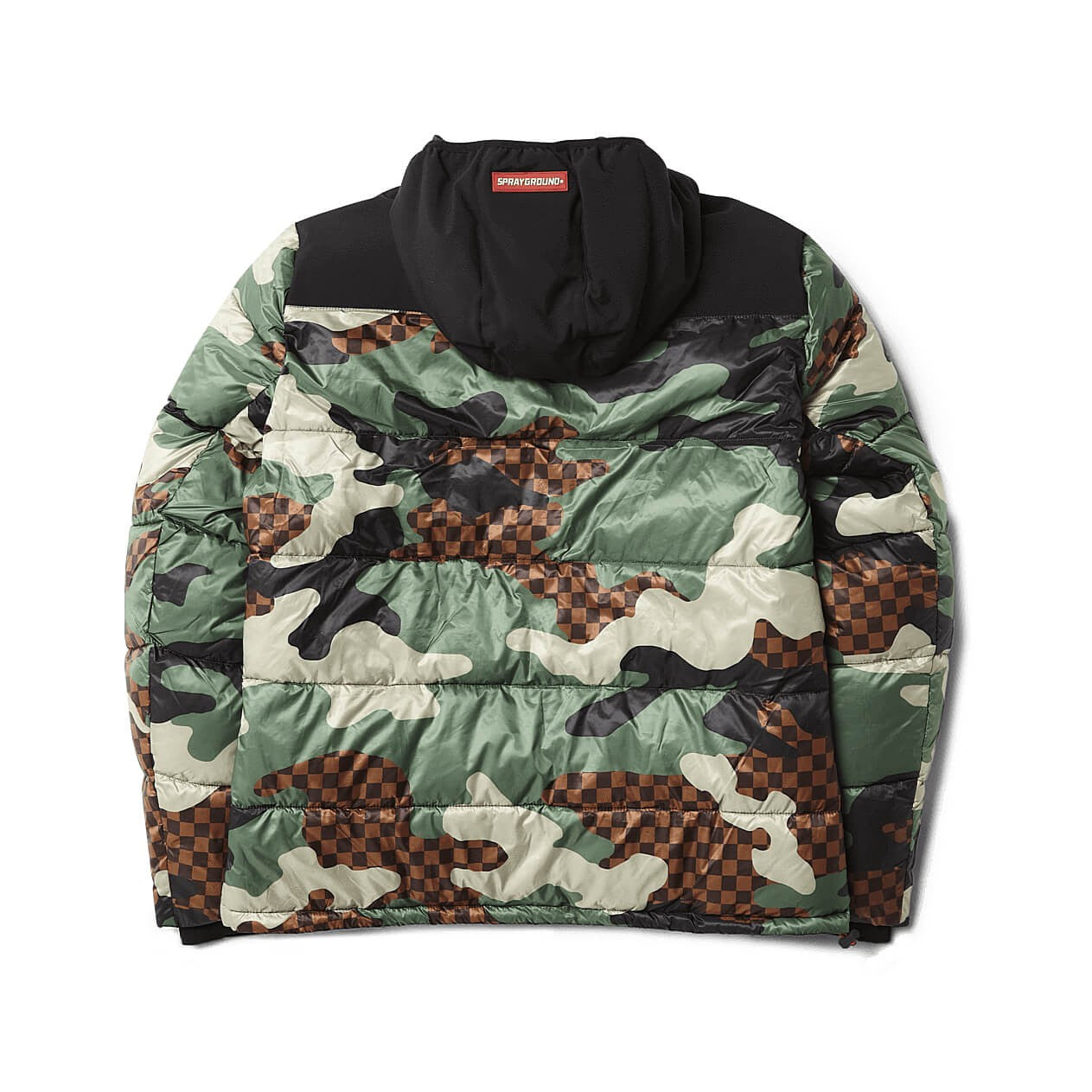 Sprayground Down Jacket Check Camo