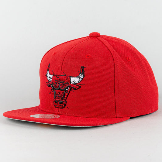 Mitchell & Ness EMBROIDERY GLITCH SNAPBACK CHICAGO BULLS Red