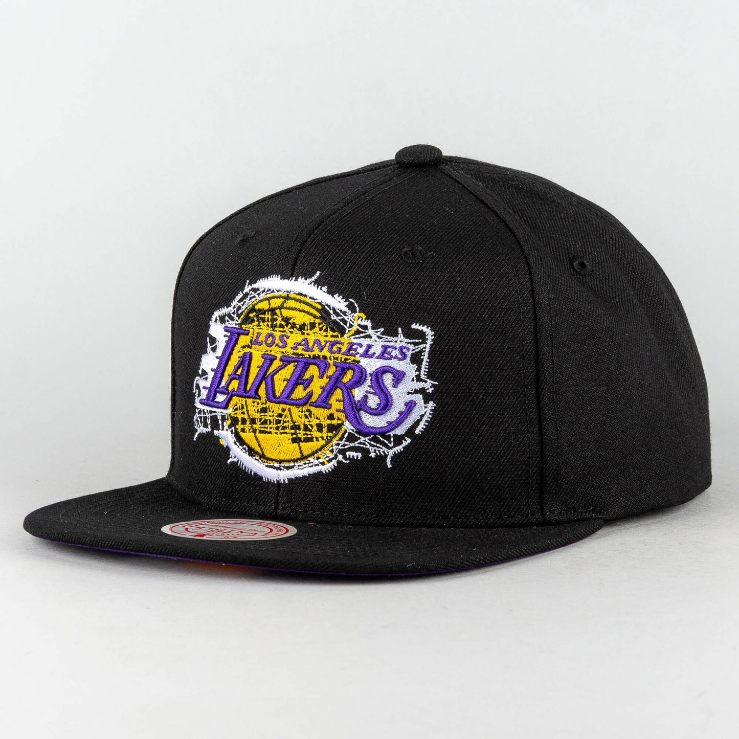 Mitchell & Ness EMBROIDERY GLITCH SNAPBACK LOS ANGELES LAKERS Black