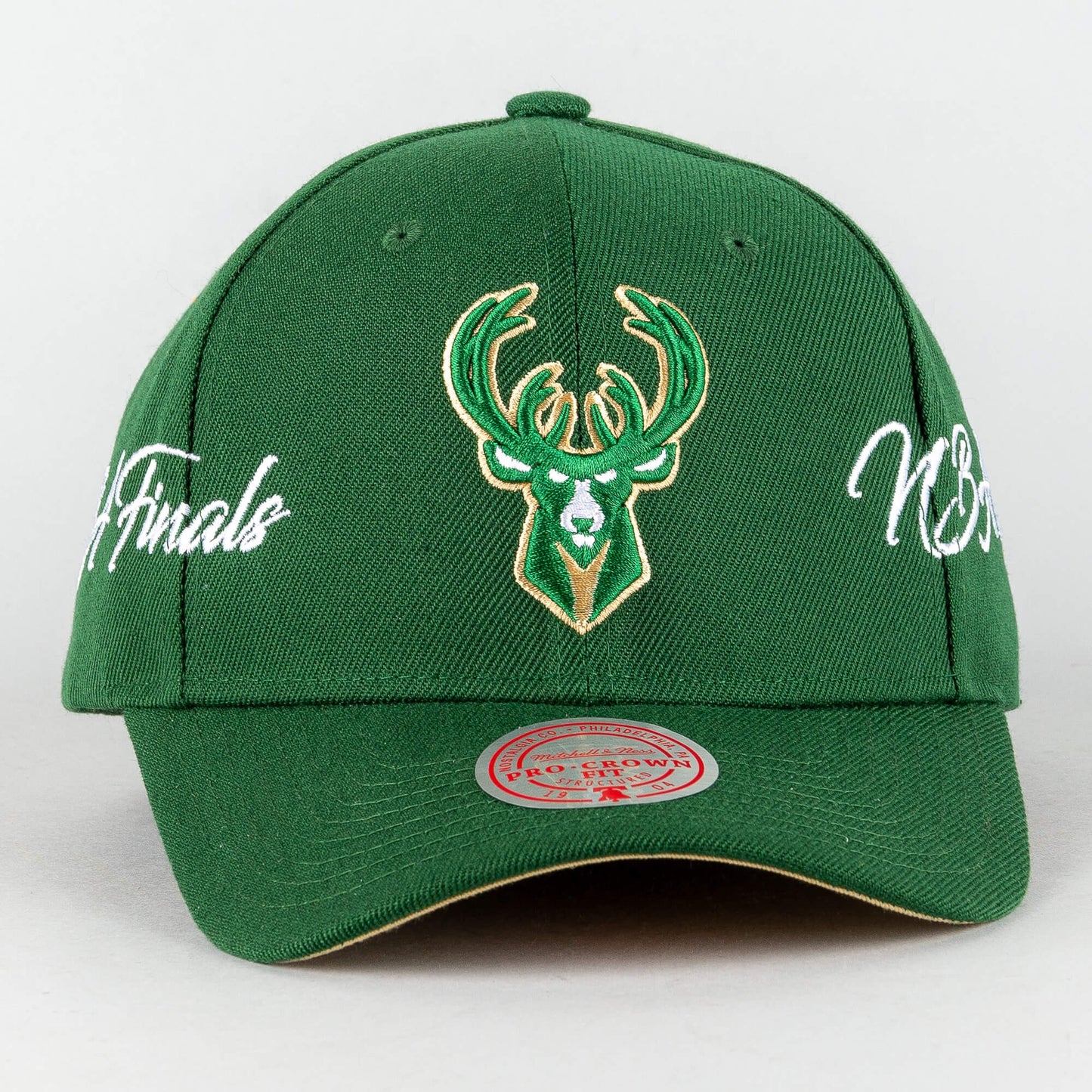 Mitchell & Ness CHAMP WRAP PRO SNAPBACK MILWAUKEE BUCKS Green