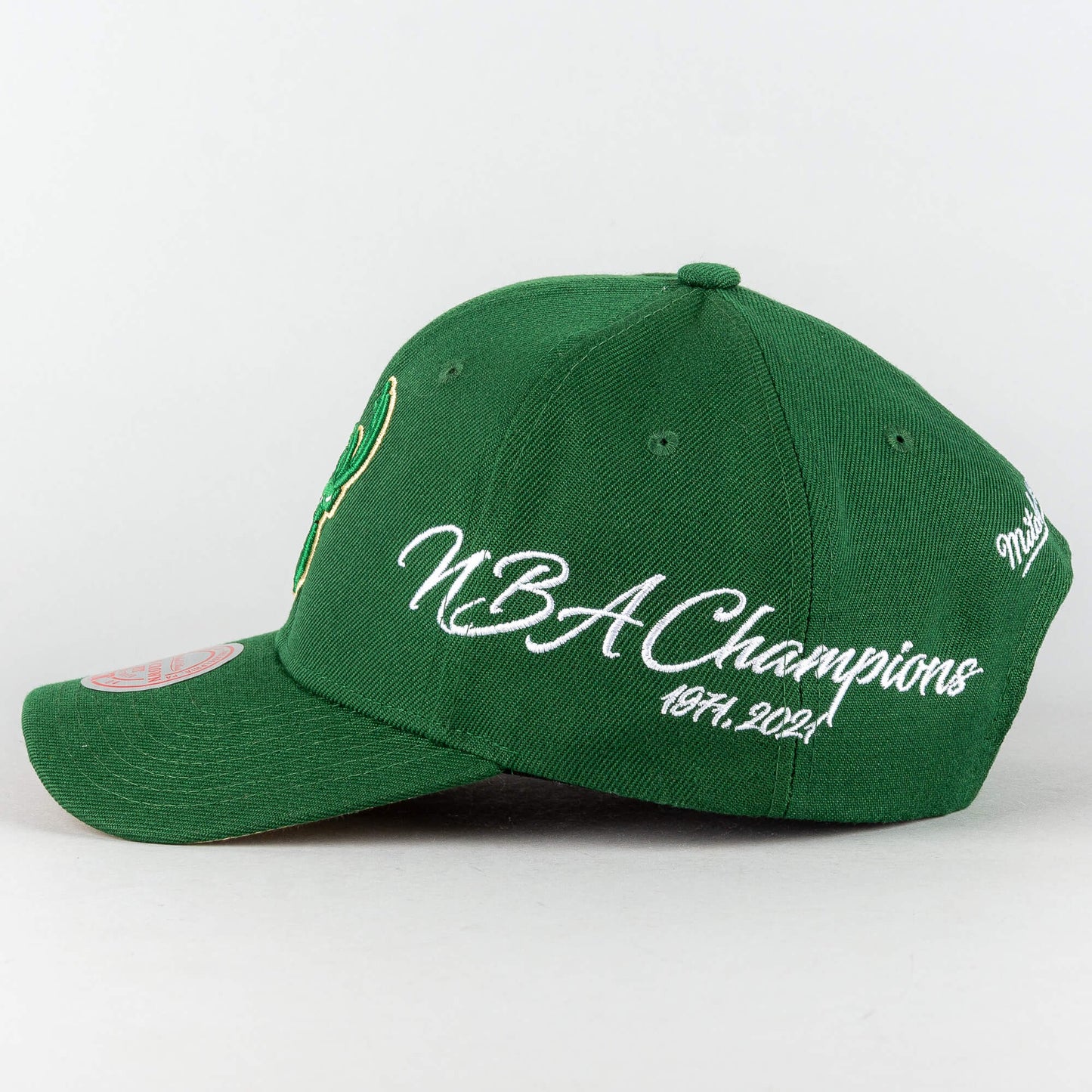 Mitchell & Ness CHAMP WRAP PRO SNAPBACK MILWAUKEE BUCKS Green