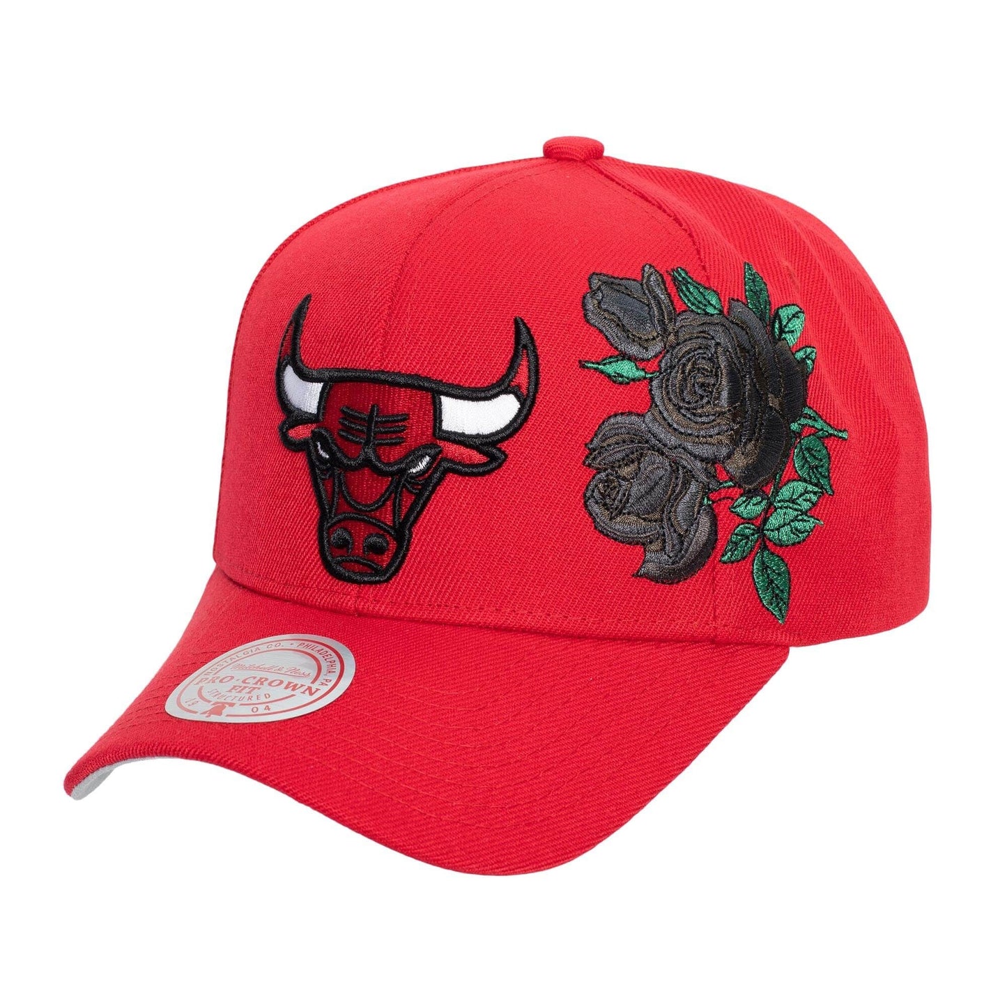 Mitchell & Ness SECONDARY ROSES PRO SNAPBACK CHICAGO BULLS Red