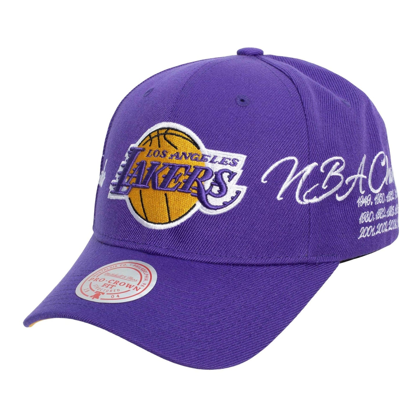 Mitchell & Ness CHAMP WRAP PRO SNAPBACK LOS ANGELES LAKERS Purple