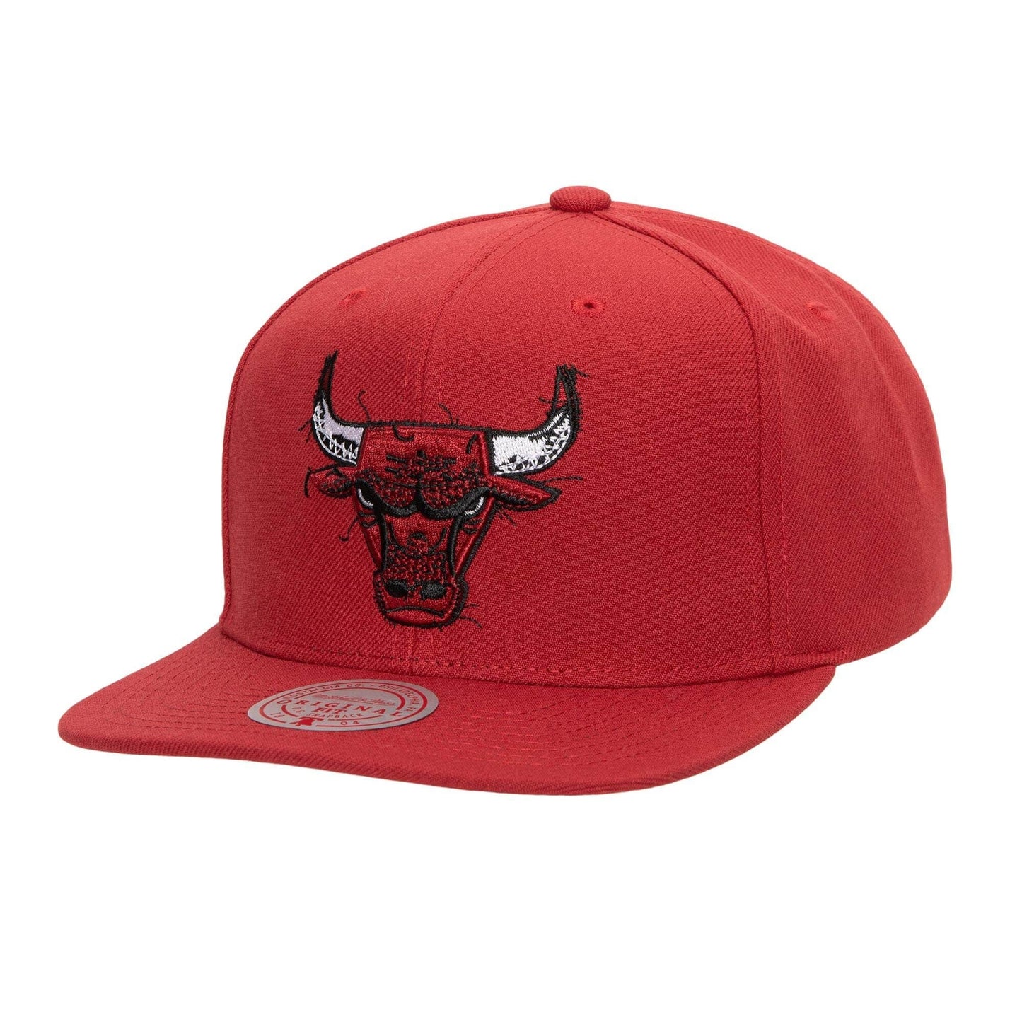 Mitchell & Ness EMBROIDERY GLITCH SNAPBACK CHICAGO BULLS Red