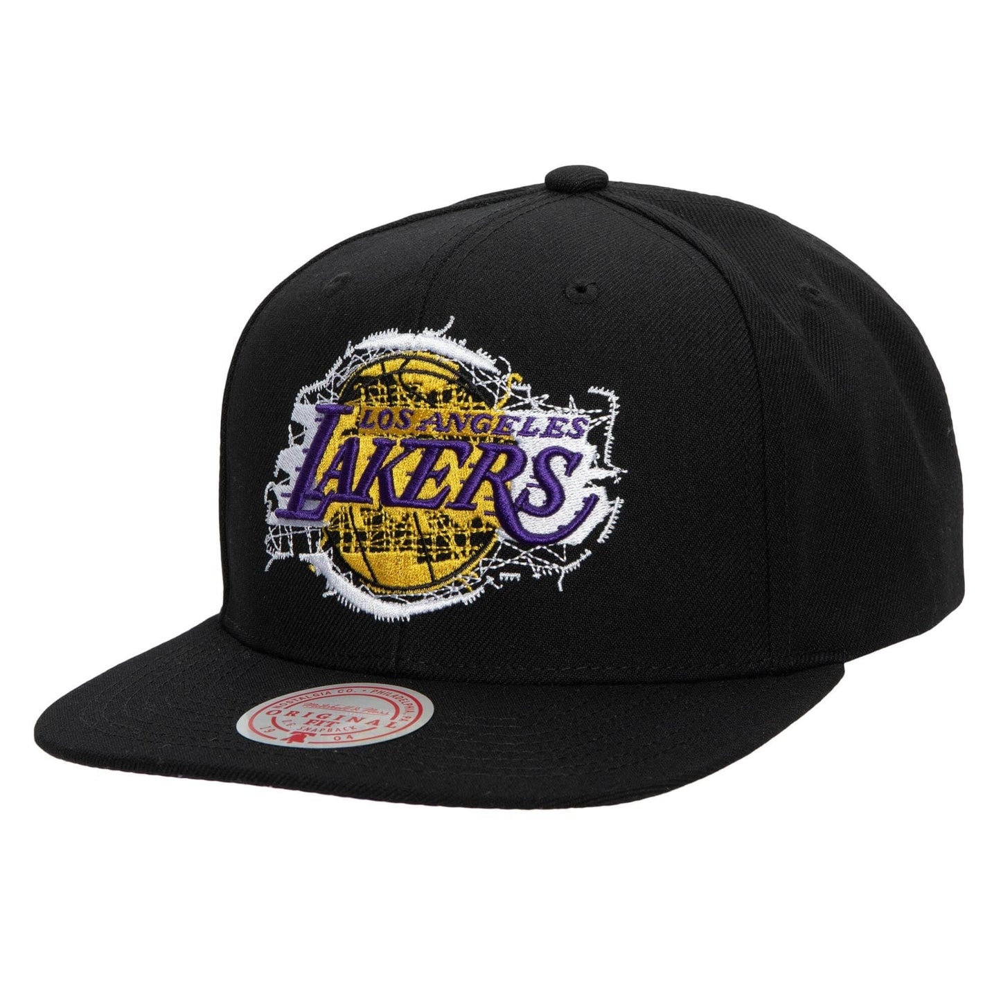 Mitchell & Ness EMBROIDERY GLITCH SNAPBACK LOS ANGELES LAKERS Black