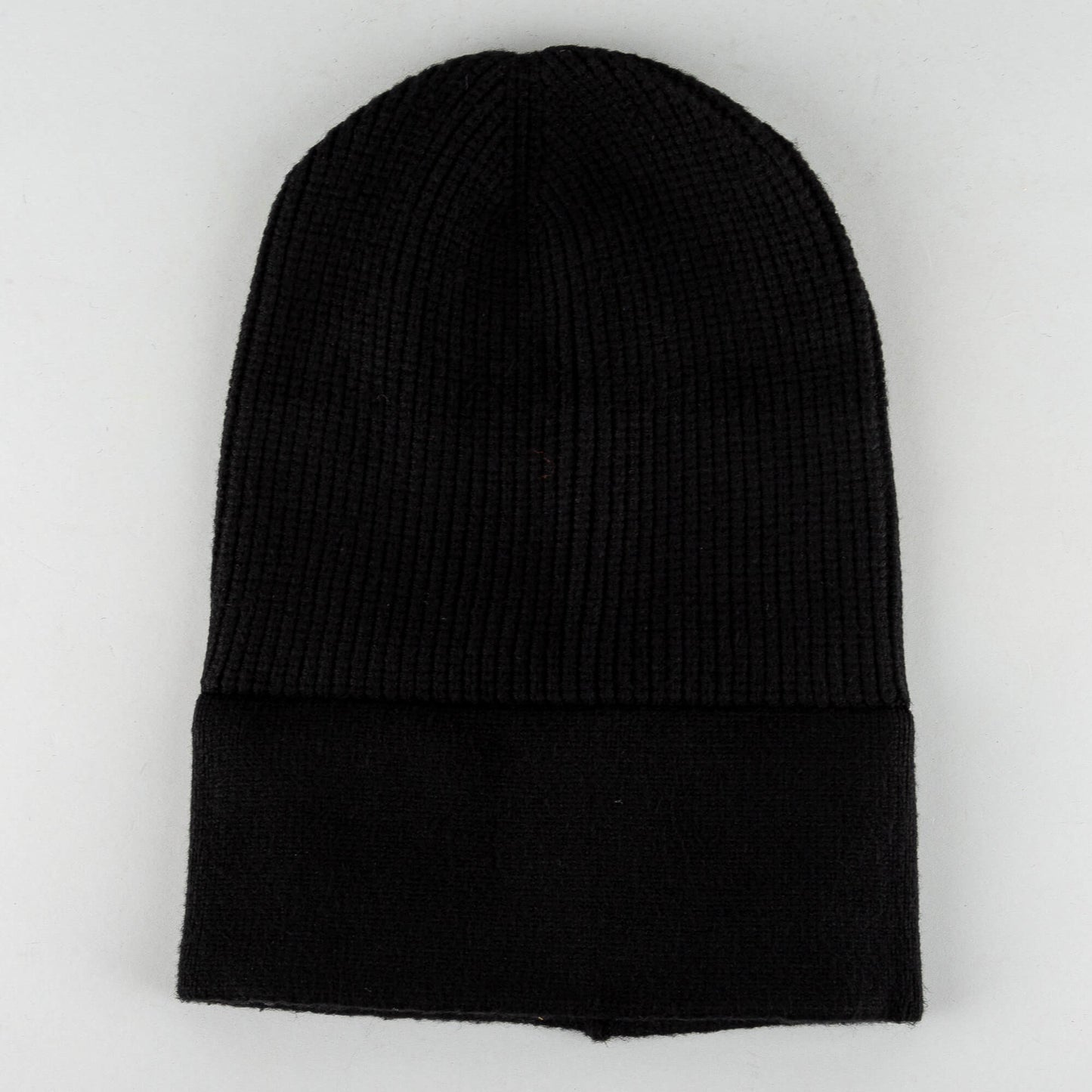 Djinn's High Collar Beanie Rubber Rib - black