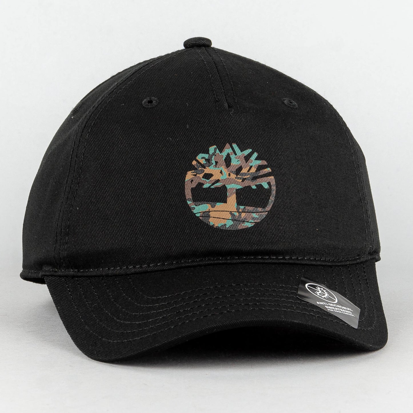 Timberland Camo Tree Logo Baseball Cap Black