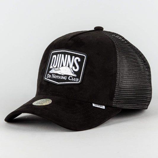 Djinn's HFT Cap DNC 3.0 Hairy Suede - black