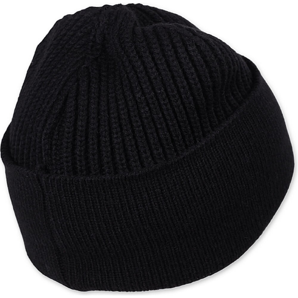 Djinn's High Collar Beanie Rubber Rib - black