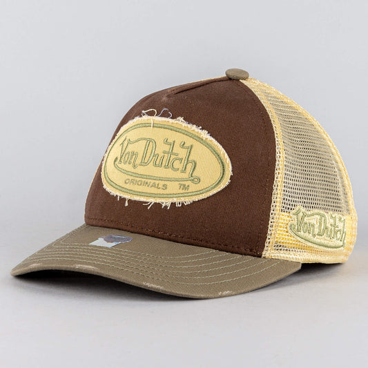 Von Dutch Originals Trucker Ody Oval Patch Cot/Twi Brown/Tan